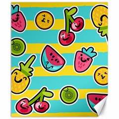 Summer Fruits Patterns Canvas 8  X 10  by Vaneshart