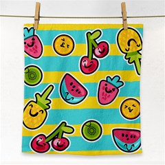 Summer Fruits Patterns Face Towel by Vaneshart