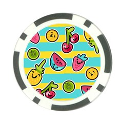 Summer Fruits Patterns Poker Chip Card Guard (10 Pack) by Vaneshart