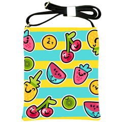 Summer Fruits Patterns Shoulder Sling Bag by Vaneshart