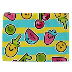 Summer Fruits Patterns Cosmetic Bag (xxl) by Vaneshart