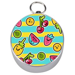 Summer Fruits Patterns Silver Compasses by Vaneshart