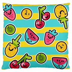 Summer Fruits Patterns Standard Flano Cushion Case (one Side)