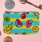 Summer Fruits Patterns Large Coin Purse Front