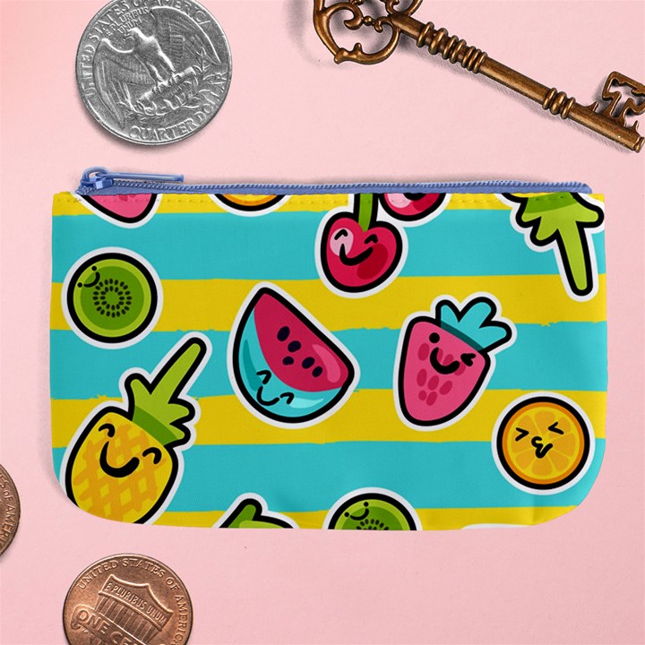 Summer Fruits Patterns Large Coin Purse