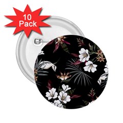 Beautiful Artistic Dark Tropical Pattern 2 25  Buttons (10 Pack)  by Vaneshart