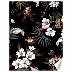 Beautiful Artistic Dark Tropical Pattern Canvas 12  X 16  by Vaneshart