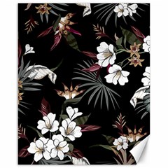 Beautiful Artistic Dark Tropical Pattern Canvas 16  X 20  by Vaneshart