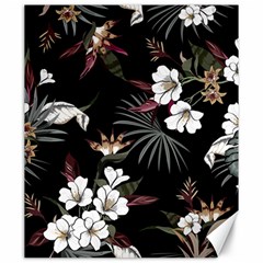 Beautiful Artistic Dark Tropical Pattern Canvas 20  X 24  by Vaneshart