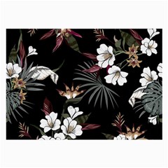 Beautiful Artistic Dark Tropical Pattern Large Glasses Cloth by Vaneshart