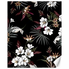 Beautiful Artistic Dark Tropical Pattern Canvas 11  X 14  by Vaneshart