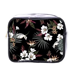 Beautiful Artistic Dark Tropical Pattern Mini Toiletries Bag (one Side) by Vaneshart