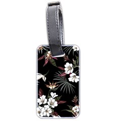 Beautiful Artistic Dark Tropical Pattern Luggage Tag (two Sides) by Vaneshart