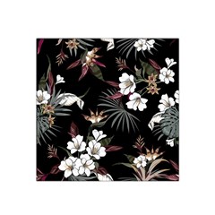 Beautiful Artistic Dark Tropical Pattern Satin Bandana Scarf by Vaneshart