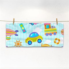 Transport Toy Seamless Pattern Hand Towel by Vaneshart