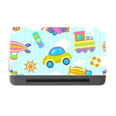 Transport Toy Seamless Pattern Memory Card Reader With Cf by Vaneshart