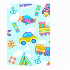 Transport Toy Seamless Pattern Large Garden Flag (two Sides) by Vaneshart