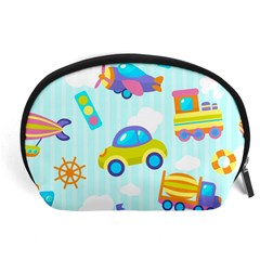 Transport Toy Seamless Pattern Accessory Pouch (large) by Vaneshart