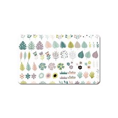 Cute Flowers Plants Big Collection Magnet (name Card) by Vaneshart