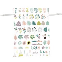 Cute Flowers Plants Big Collection  Lightweight Drawstring Pouch (xl)