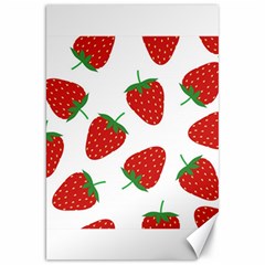 Seamless Pattern Fresh Strawberry Canvas 20  X 30  by Vaneshart