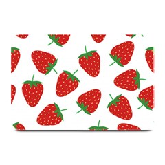 Seamless Pattern Fresh Strawberry Plate Mats by Vaneshart