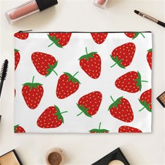 Seamless Pattern Fresh Strawberry Cosmetic Bag (xl) by Vaneshart