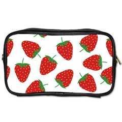 Seamless Pattern Fresh Strawberry Toiletries Bag (one Side) by Vaneshart