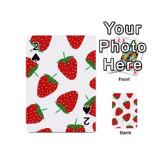 Seamless Pattern Fresh Strawberry Playing Cards 54 Designs (mini) by Vaneshart