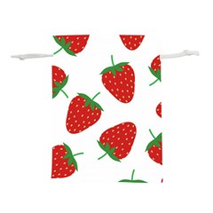 Seamless Pattern Fresh Strawberry Lightweight Drawstring Pouch (s)