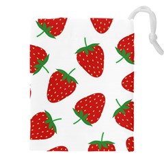 Seamless Pattern Fresh Strawberry Drawstring Pouch (4xl)