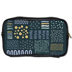 Mixed Background Patterns Toiletries Bag (one Side) by Vaneshart