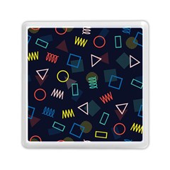 Memphis Seamless Patterns Abstract Jumble Textures Memory Card Reader (square) by Vaneshart