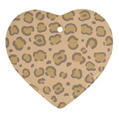 Leopard Print Ornament (heart) by Sobalvarro