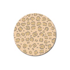 Leopard Print Magnet 3  (round) by Sobalvarro