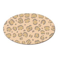 Leopard Print Oval Magnet by Sobalvarro