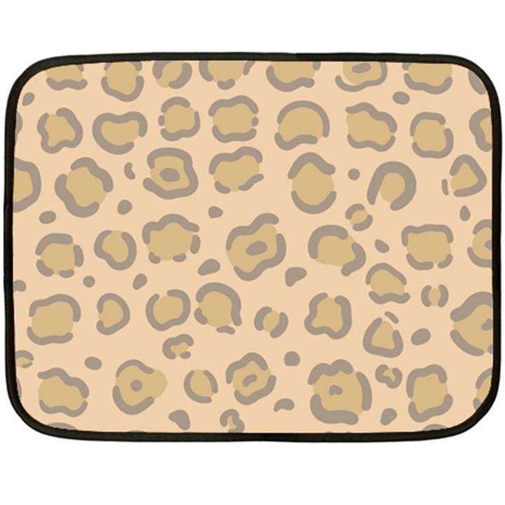 Leopard Print Fleece Blanket (Mini)