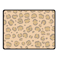 Leopard Print Double Sided Fleece Blanket (small)  by Sobalvarro