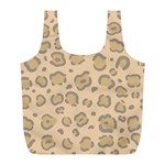 Leopard Print Full Print Recycle Bag (L) Back