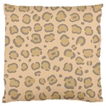 Leopard Print Large Flano Cushion Case (Two Sides) Front