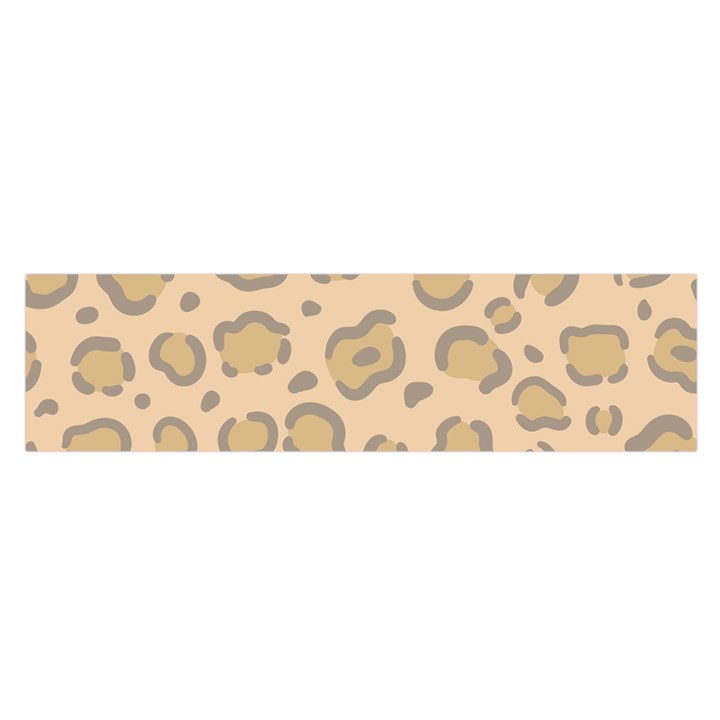 Leopard Print Satin Scarf (Oblong)