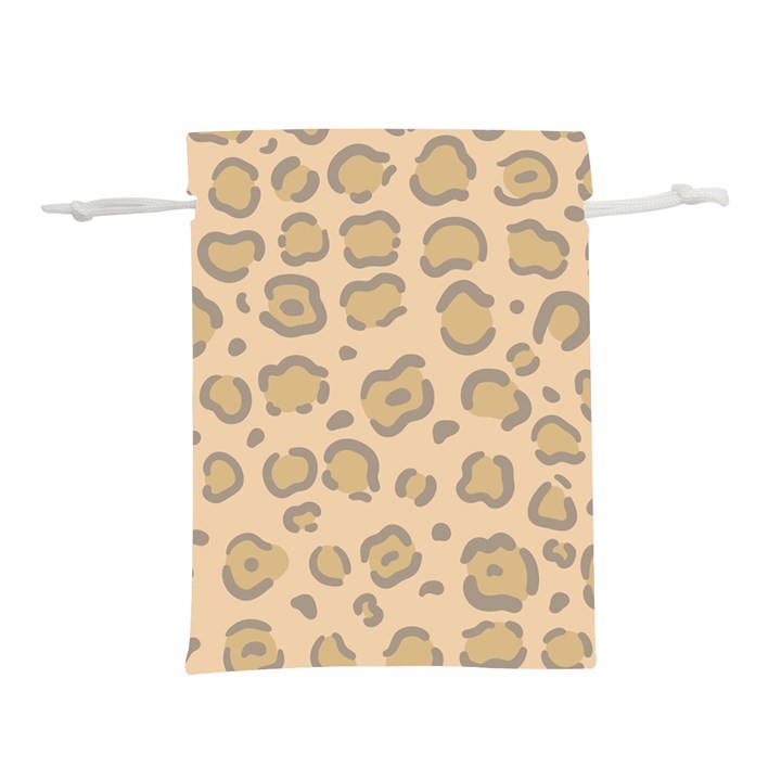 Leopard Print Lightweight Drawstring Pouch (S)