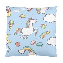 Unicorn Seamless Pattern Background Vector Standard Cushion Case (one Side) by Sobalvarro