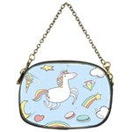 Unicorn Seamless Pattern Background Vector Chain Purse (Two Sides) Front