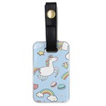 Unicorn Seamless Pattern Background Vector Luggage Tag (one side) Front