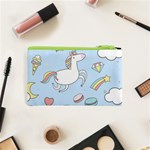 Unicorn Seamless Pattern Background Vector Cosmetic Bag (XS) Back