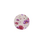 Vector Hand Drawn Cosmos Flower Pattern 1  Mini Buttons Front