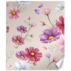 Vector Hand Drawn Cosmos Flower Pattern Canvas 20  X 24  by Sobalvarro