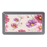 Vector Hand Drawn Cosmos Flower Pattern Memory Card Reader (Mini) Front