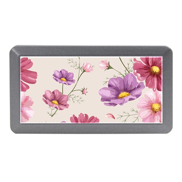 Vector Hand Drawn Cosmos Flower Pattern Memory Card Reader (Mini)